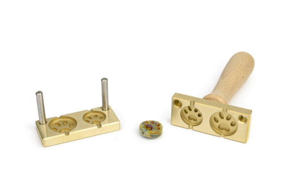 Lampwork tool bead press paw