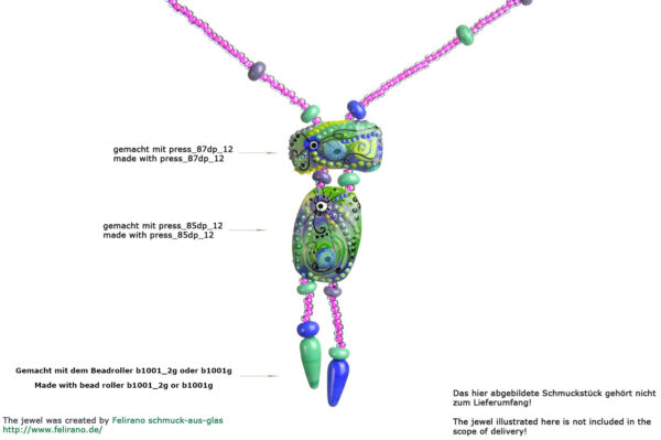 bead roller end pieces lampwork