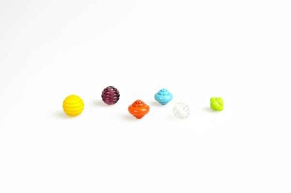 bead roller balls with grooves lampwork