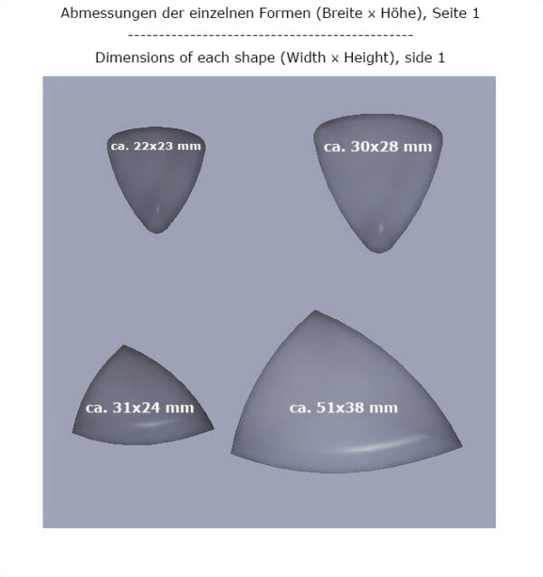 Aufsatzformer acht 3D Formen – Bild 3