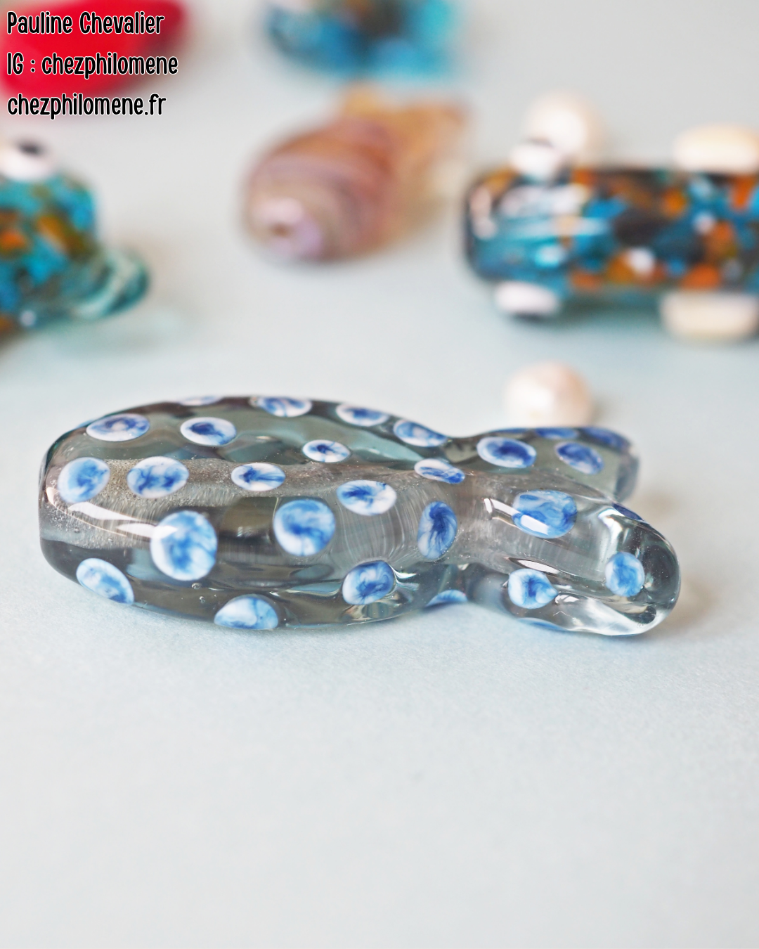 Perlenpresse mit zwei Fischformen, vertikale Dornführung – Bild 5