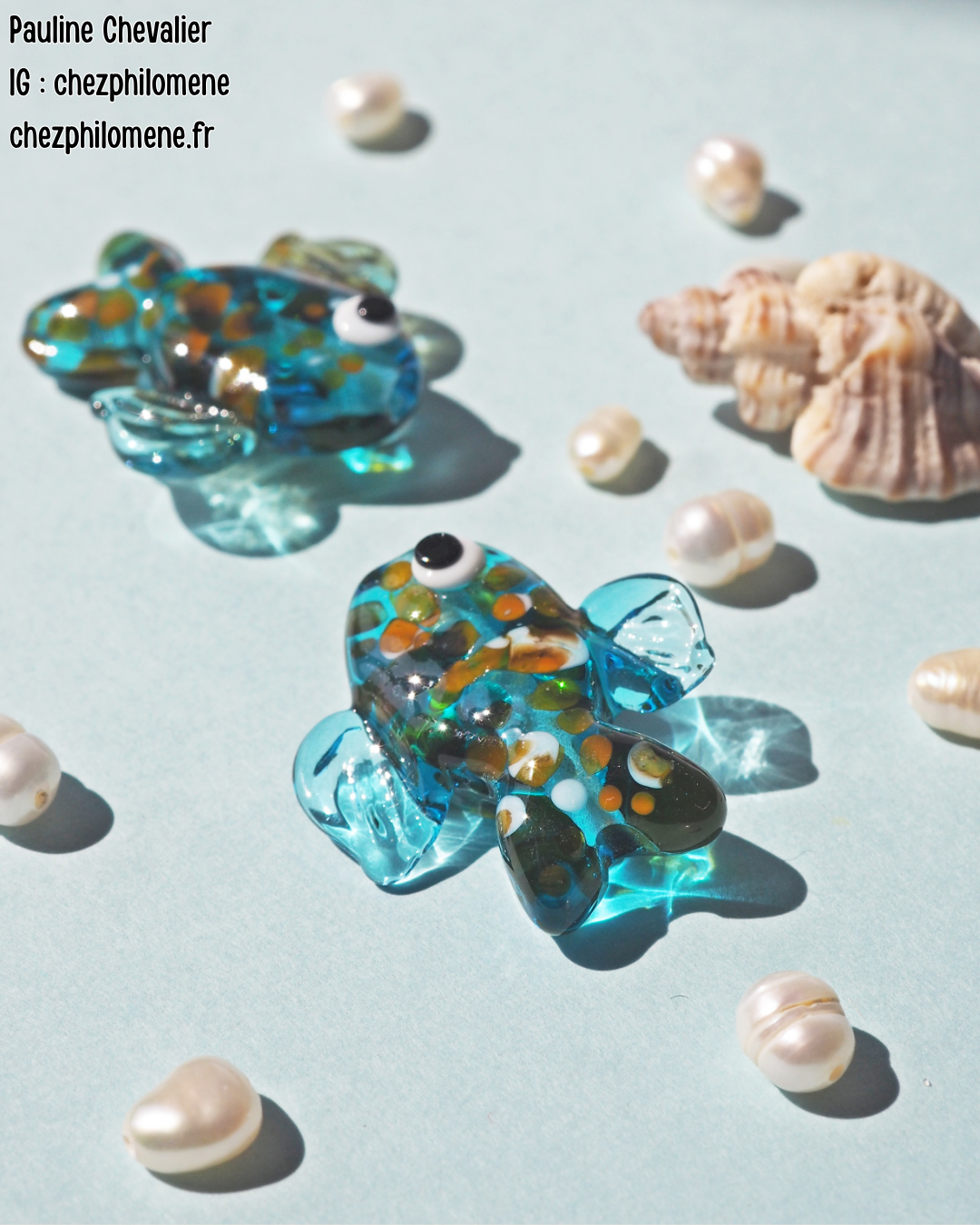 Perlenpresse mit zwei Fischformen, vertikale Dornführung – Bild 3